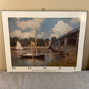 Monet print, ready to hang